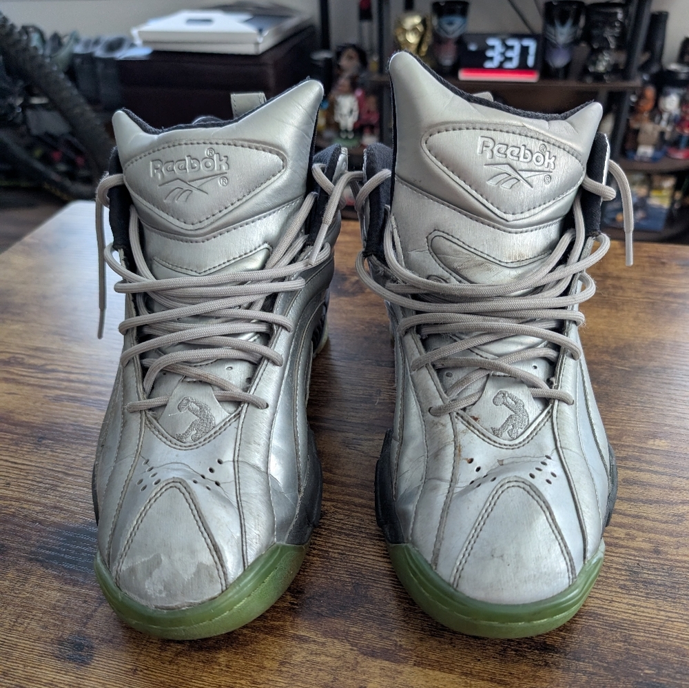 Reebok Men's Shaqnosis Moss Silver 9.5